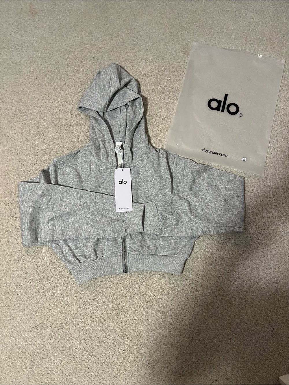 Alo Cropped Women’s Zip Hoodie
